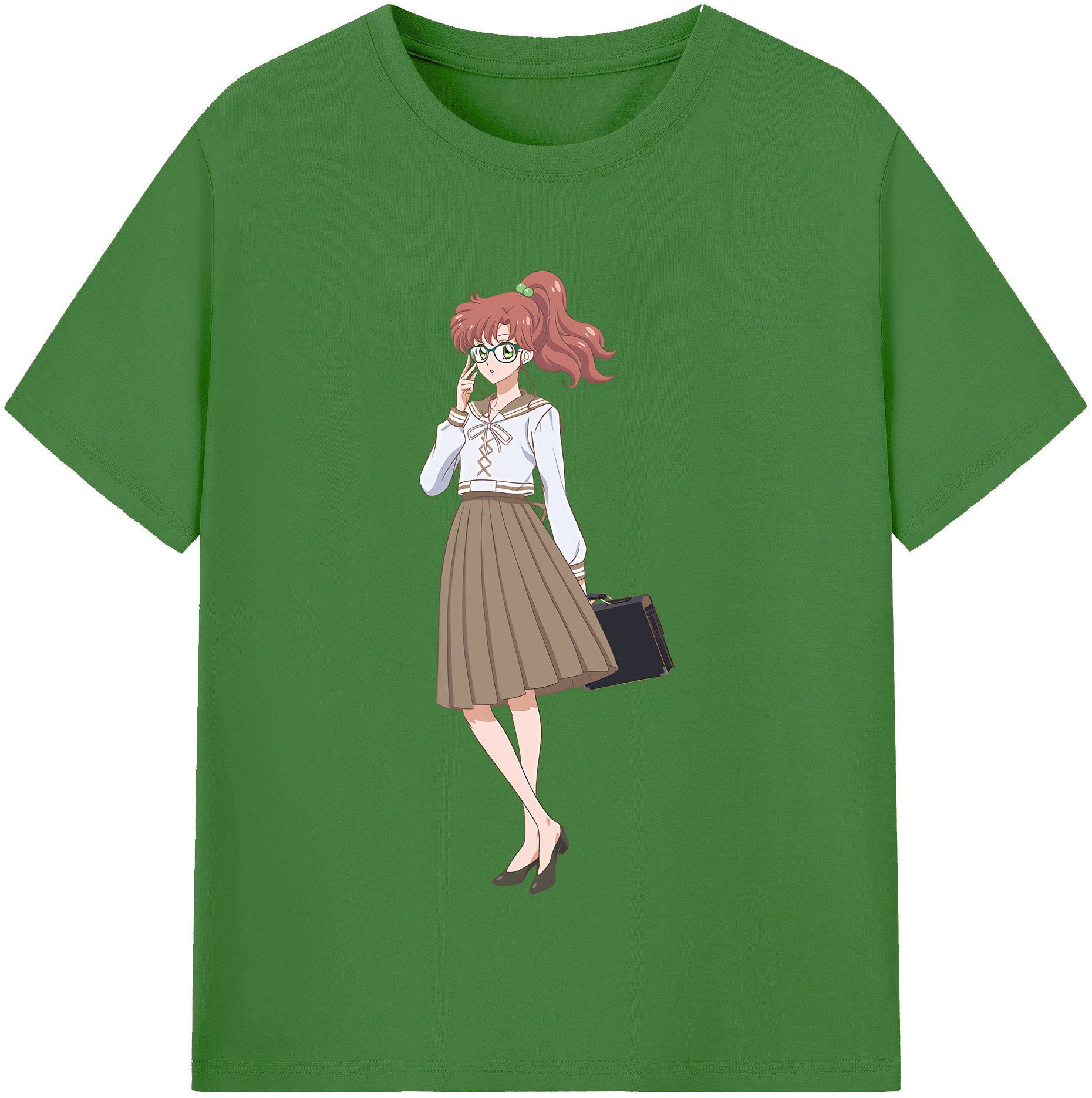 （画像用） 美少女戦士セーラームーン 木野 まこと きの まこと Sailor Moon Kino Makoto （セーラージュピター；Sailor Jupiter） レディースカジュアルプリントTシャツ（綿100％）